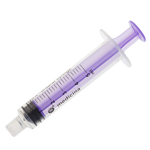Enfit Enteral Syringe, 5ml, Low Dose, Sterile, Single Use, Purple, 100 Pieces/Pack