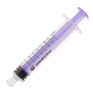 Enfit Enteral Syringe, 10ml, Sterile, Single Use, Purple, 100 Pieces/Pack