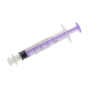 Enliv Enfit Enteral Syringe, 1ml, 5.69mm Internal Diameter, Low Dose, Sterile, Single Use, Purple, 100 Pieces/Box