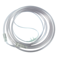 Livingstone Twin Nasal Oxygen Cannula, Soft Tip, Infant, 2 Metres Oxygen Tube or Tubing, White, Each Each