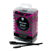 Sofeel Disposable Mascara Wands, Recyclable Plastic, Black, 4mm diameter handle, 100/Pack Pack