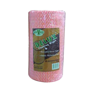 Maxvalu Delux Cleaning Wipes 50 x 30cm, Red, 85 Sheets/Roll, Loose Roll Roll