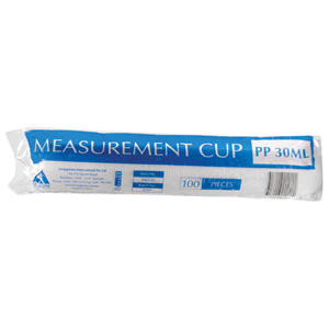 Livingstone Medicine Measure Cup, Recyclable Polypropylene, 30 ml Graduation, 100/Bag Bag