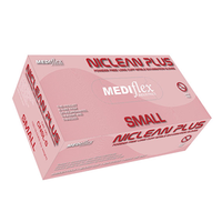 Niclean Plus Nitrile Gloves Examination, Long Cuff, Powder Free, Small, Violet, 1500/Carton