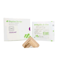 Mepilex Border Silicone Foam Dressings, 7.5 x 7.5cm, Self Adherent, 10/Box Box