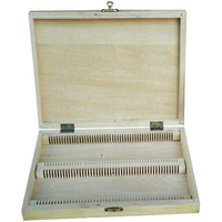 Livingstone Microslide Biodegradable Wooden Case, Holds 50 Slides, Hinged, Each Each