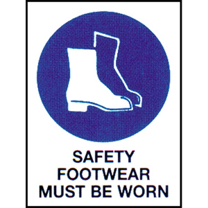 Sign 'foot Protection' Metal 225x300mm Each