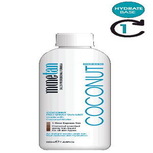 MineTan Caramel Colour Base Pro Spray Mist, 1 Hour Express Tan, 1 Litre, Each Each