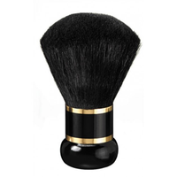 Neck Duster with Nylon Bristles, Black, Short Handle Each