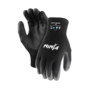 Ninja HPT Cold Resistant Gloves, -50 Degrees Celsius, Large, Nylon, Acrylic Double Knitted Liner, Black, Pair