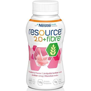 Out of Date, Resource 2.0 Plus Fibre, 200ml, Strawberry, 24 Bottles/Carton Original Unopened Condition Price Discounted While Stocks last Carton