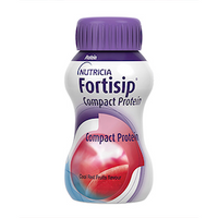 Nutricia Fortisip Compact Protein, Cool Red Fruits, 125mL Plastic Bottle, 24 Bottles/Carton