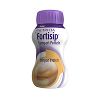 Nutricia Fortisip Compact Protein, Mocha, 125mL Plastic Bottle, 24 Bottles/Carton Carton