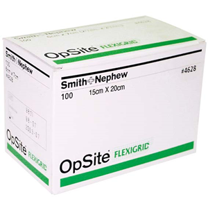 Opsite Flexigrid Waterproof Film Dressing, 50 x 20cm, 10 Pieces/Box Box
