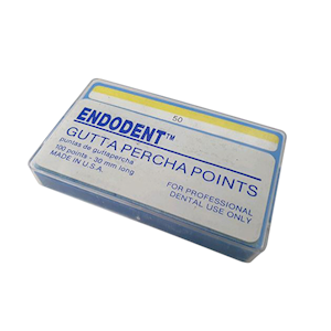 Endodent Absorbent Paper Points, ISO Size No. 50, Biodegradable, Sterile, Yellow, 200/Cell Pack Pack
