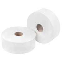 Papeterie Soft Jumbo Toilet Tissue Roll, 2-Ply, 90mm x 300 Metres, Approx Roll Diameter: 23cm, White, 8 Rolls/Pack Carton