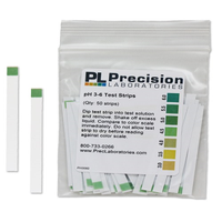 Precision pH Test Strips Reference Number 3060 pH Range 3-6 with Increment Of 0.5, 50/Pack Pack