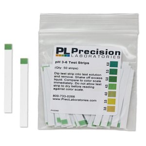 Precision pH Test Strips Reference Number 3060 pH Range 3-6 with Increment Of 0.5, 50/Pack Pack