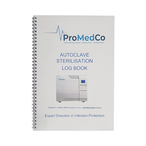 Promedco Autoclave Sterilisation Log Book, Log up to 120 Cycles, Each Each
