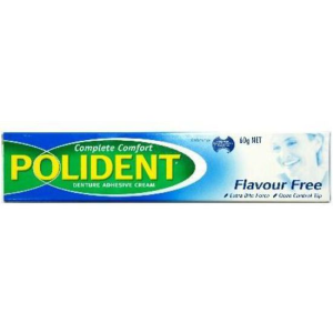 POLIDENT Adhesive Flavour Free, 60g, Each Each