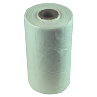 Livingstone Produce Roll Bags, 25 x 45 cm, Gusseted 10 cm, 16um, HDPE, Natural Colour, 375 Bags 2kgs/Roll, 6 Rolls/Carton Carton
