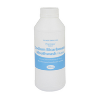 Petrus Sodium Bicarbonate Mouthwash 1pct w/v, Mint Flavour, 500ml Plastic Bottle, Each Each