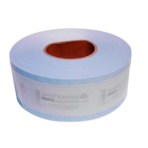 Livingstone Autoclave Biodegradable Sterilisation Paper with Film Roll, Steam Indicator Strip and Label, 75mm x 200 metres, Each Each