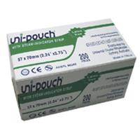 Uni-Pouch Sterilisation Pouch, with Colour Change Indicator, 57 x 70mm, 200/Box Box
