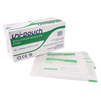 Uni-Pouch Sterilisation Pouch, with Colour Change Indicator, 90 x 135mm, 200/Box Box