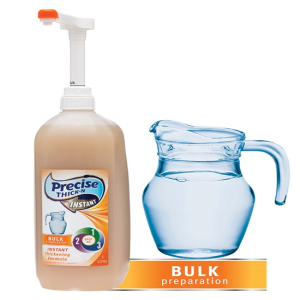 Precise Thick-N-Instant Liquid Thickener, Bulk, 3L Bottle with 30ml Pump Dispenser, 2 Bottles/Carton Carton