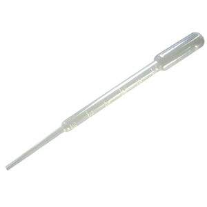 Livingstone Recyclable Plastic Transfer Pipette, Graduated 1ml, with 3.5ml Bulb Draw, Sterile, Single Peel Pack, 500/Box Box