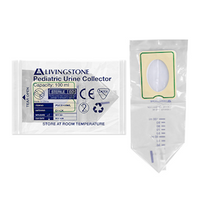 Livingstone Paediatric Urine Collector, 100ml, Latex Free, Graduated, Sterile, 100 Pieces/Box Box