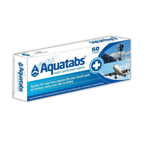 Aquatabs Water Purification Tablets, 50 Tablets/Pack Pack