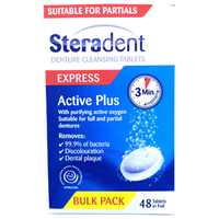 Steradent Denture Cleansing Tablets, 48/Pack, Schedule 0 Pack