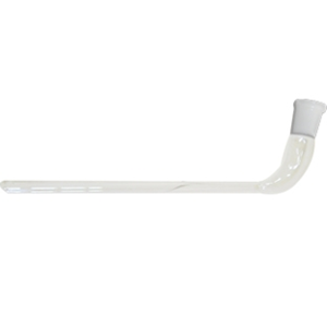 Monash Adapter, Bent Receiver, Socket Joint 19/26, 180(L) mm, Plain, Straigth Delivery, Long Stem, Glass, Each Each