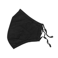 Livingstone Cloth Adult Face Mask 24 X 14cm, 2-Ply, 100pct Cotton, Reusable, Washable, Blue, Each