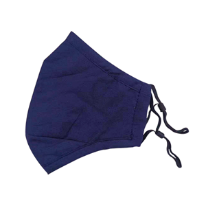 Livingstone Cloth Adult Face Mask 24 X 14cm, 2-Ply, 100pct Cotton, Reusable, Washable, Blue, Each