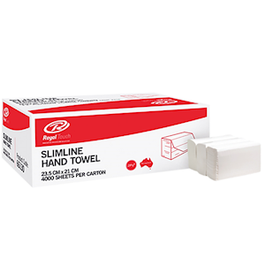 Royal Touch Towels Multifold Towels, 1-Ply, 230 x 240mm, 200 Sheets/Pack, 4000/per Carton Carton