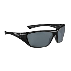 Bolle Hustler Platinum Lite, AS/AF Smoke Lens, Black Frame Go Green, 10 Pieces/Pack
