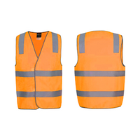 Livingstone High Visibility Safety Vest with Night Reflectivity, Large, Orange, Each Each