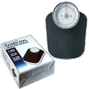 Livingstone Health Scale, 12 cm - 5 Inch Large Round Dial, 160 Kgs Capacity, 1 Kilo Graduation, Each Each