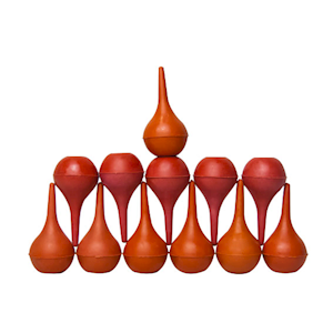 Livingstone Rubber Suction Ear Syringe Bulb, 30ml, Orange, Each Each