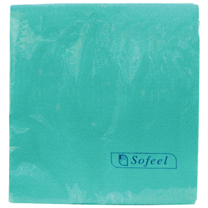 Sofeel Cleaning Cloths, Regular Dispenser Pack, 40 x 30cm, High 70 Percent Viscose, Blue, 40 Cloths/Pack, 240/Carton Carton