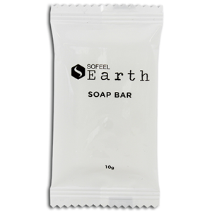 Sofeel Earth Soap Bar, Aloe Vera, 20g Pleat Wrap, 400/Carton Carton