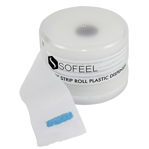 Sofeel Dispensers for Neck Strip, Recyclable Plastic, 133mm diameter x 95mm height, 118g, Opaque White, Each Each