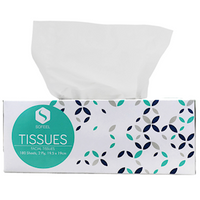 Sofeel Executive Facial Tissues, 2-Ply, 19.5 x 19cm, FSC Certified, White, 180 Sheets/Box, 36 Boxes/Carton, NO PLASTIC Carton