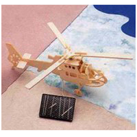 Solar-model, Kit, Biodegradable Wood, Helicopter Each