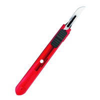 Swann Morton Retractable Surgical Scalpel Blade, number 10 (3901), 25/box. Sterile, Disposable, Stainless Steel Box