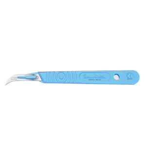 Swann Morton Disposable Scalpel, Stainless Steel Blade Size 10 Attached to Handle, Sterile, 10/Box Box