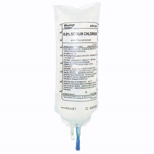 Baxter Intravenous IV Infusion 0.9 Percent Sodium Chloride, 250ml Bag, Each Each